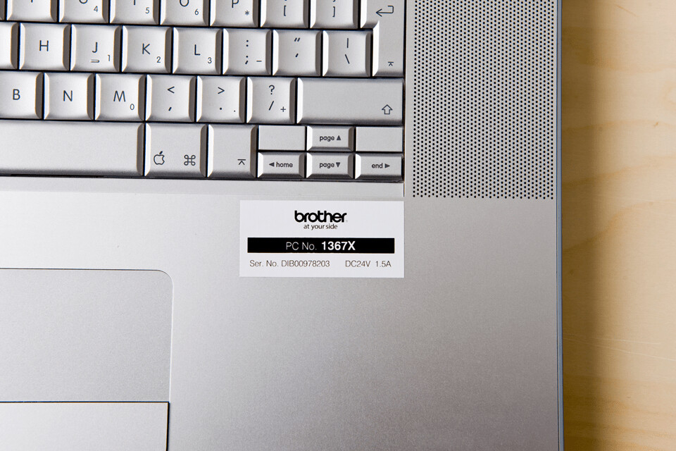 Brother TZE-251 label-making tape Black on white - Image 3