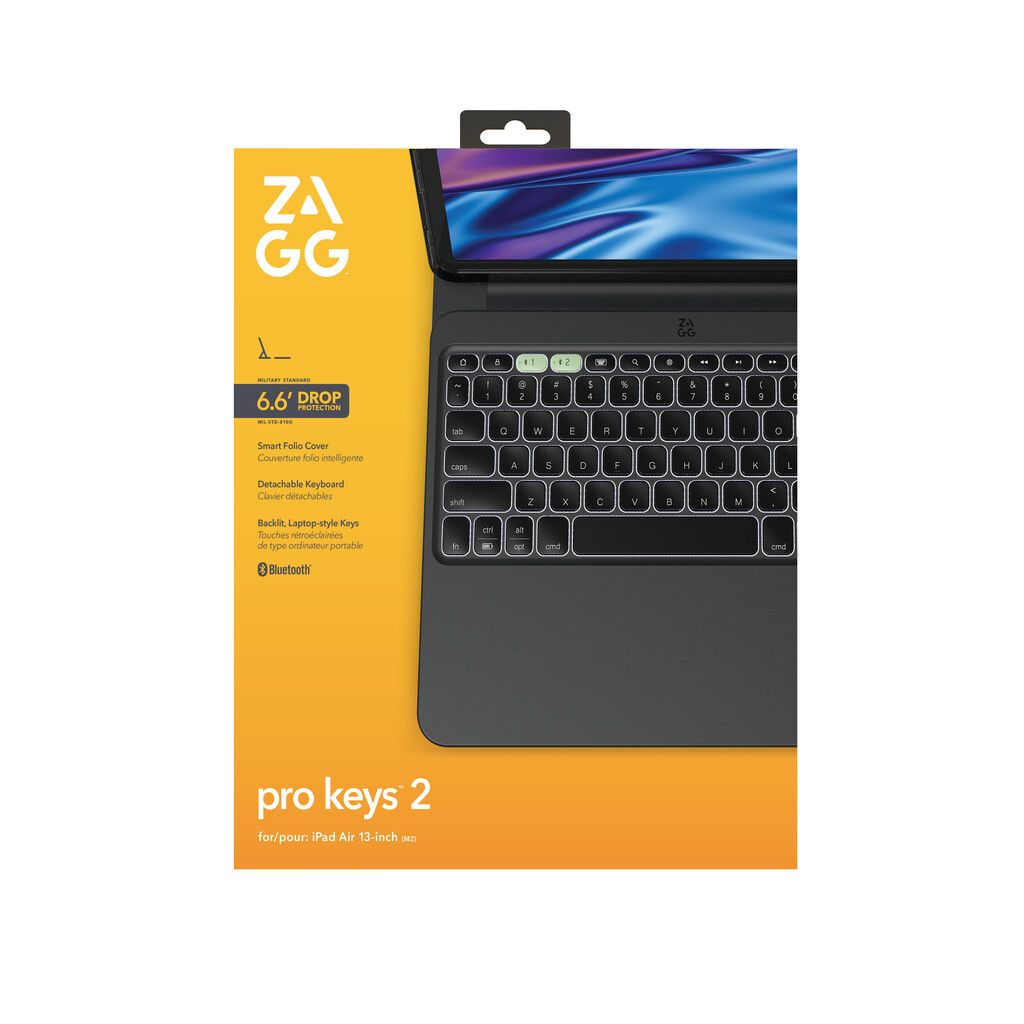 ZAGG Pro Keys 2 Apple iPad Air 13" (M4/M3/M2) Black UK - Image 9