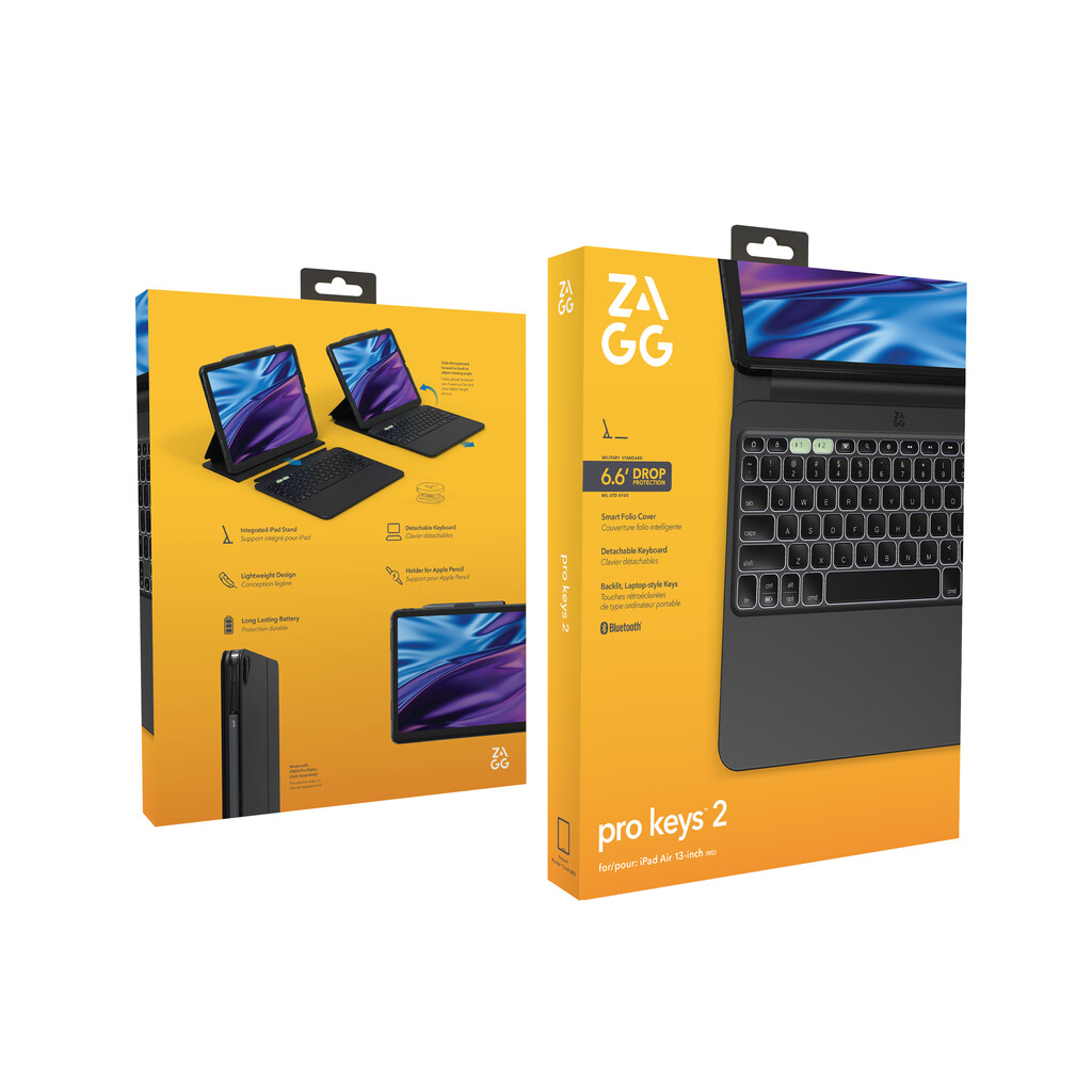 ZAGG Pro Keys 2 Apple iPad Air 13" (M4/M3/M2) Black UK - Image 10
