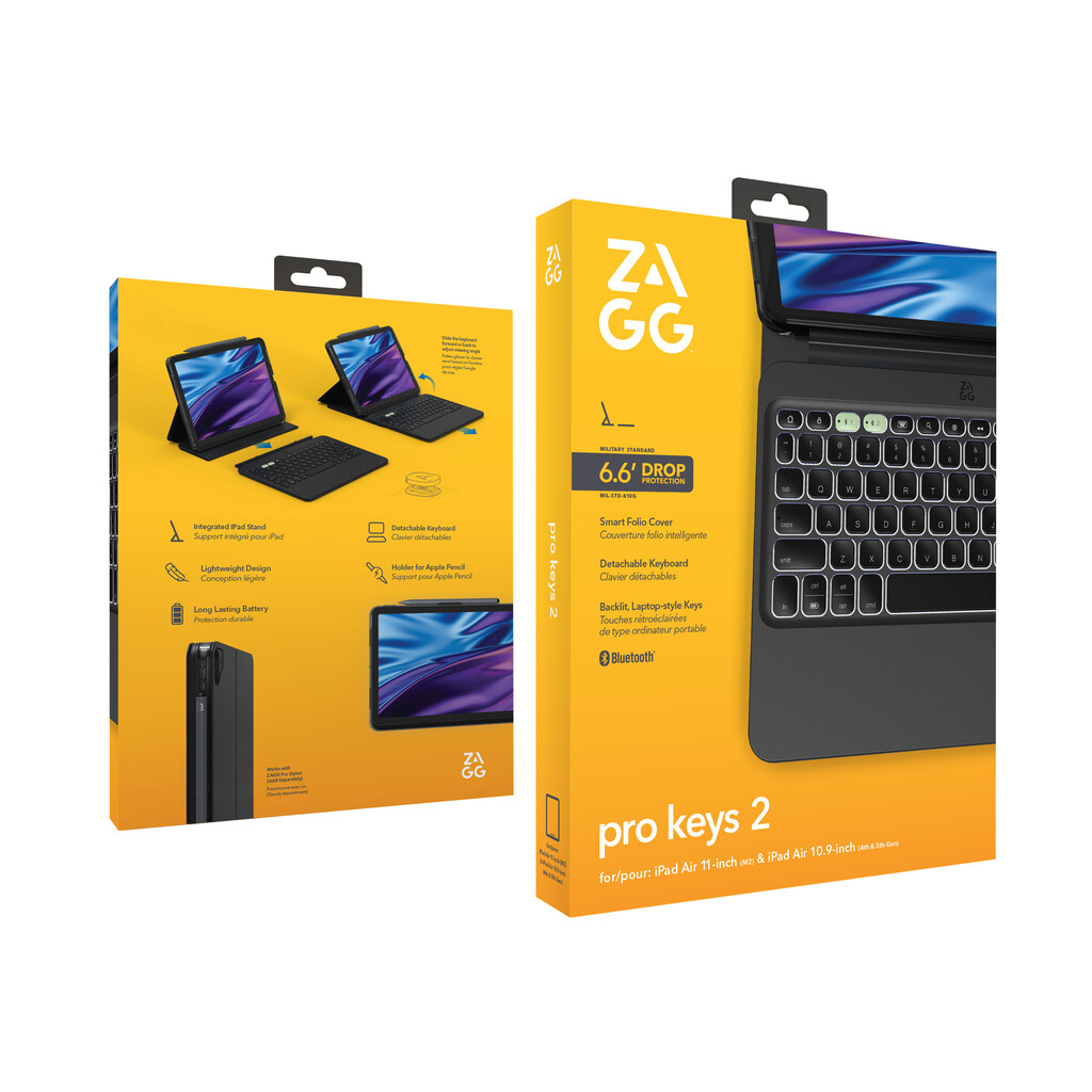 ZAGG Pro Keys 2 Apple iPad Air 11" (M4/M3/M2) Black UK - Image 9