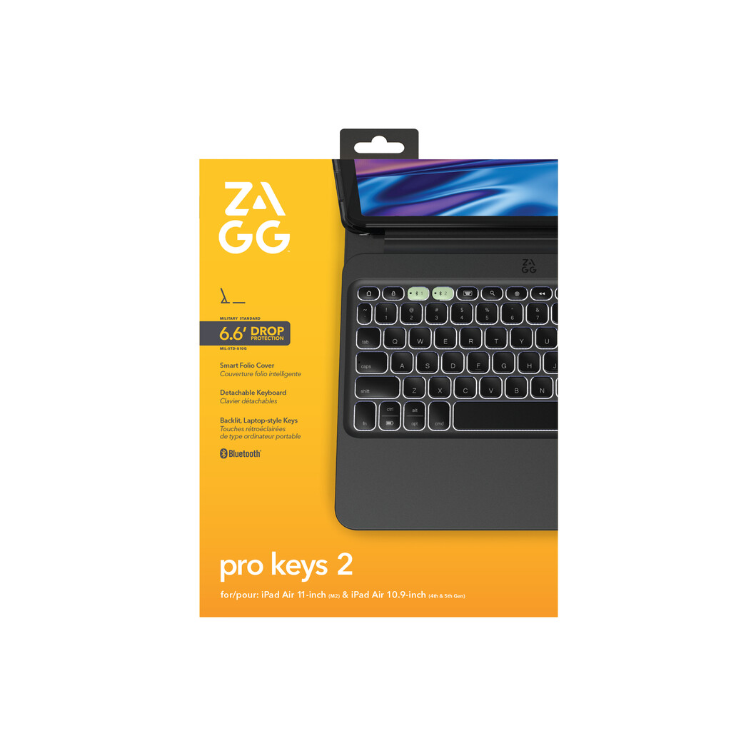 ZAGG Pro Keys 2 Apple iPad Air 11" (M4/M3/M2) Black UK - Image 8