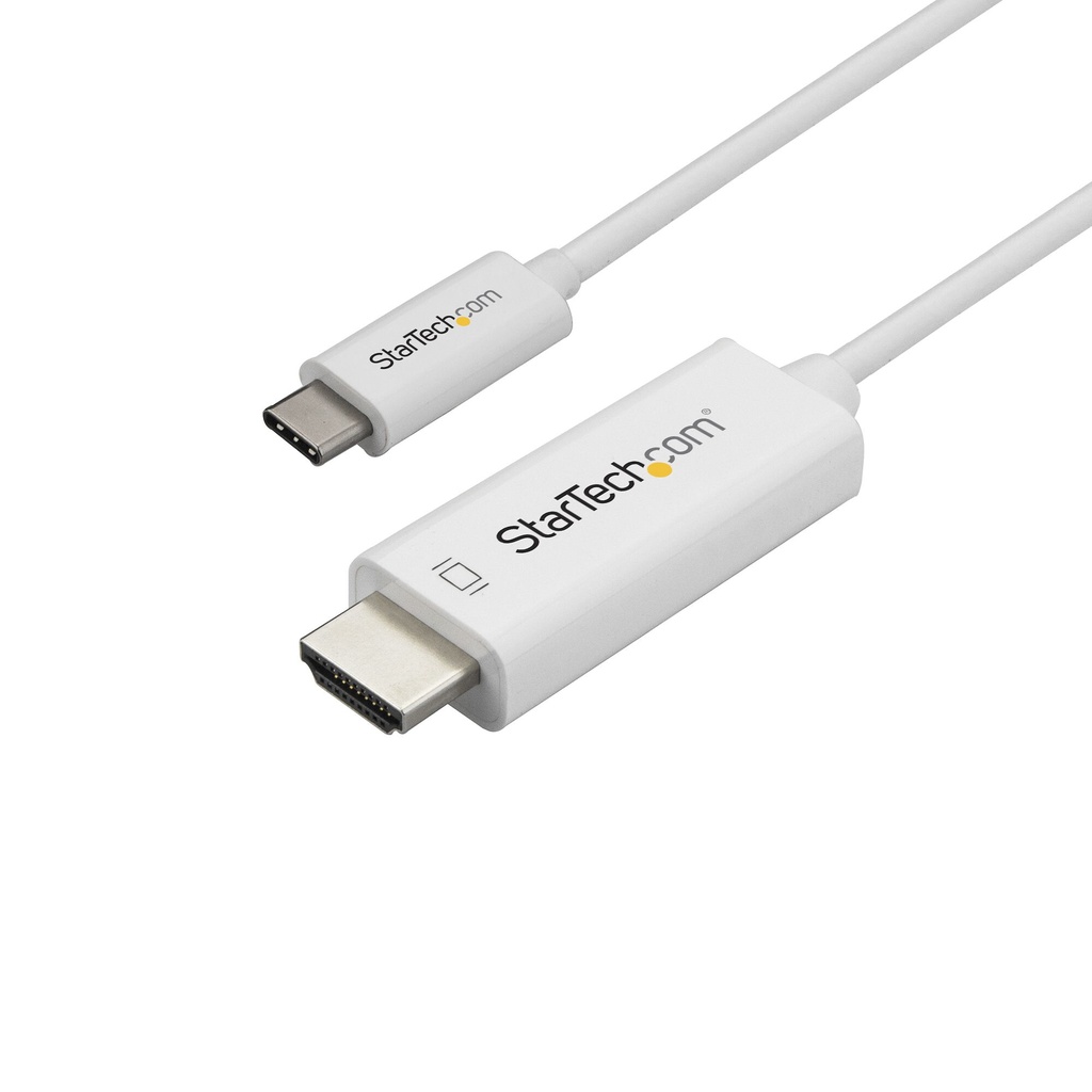 StarTech.com 3.3ft (1m) USB C to HDMI Cable - 4K 60Hz USB Type C to HDMI 2.0 Video Adapter Cable - Thunderbolt Compatible - Lap