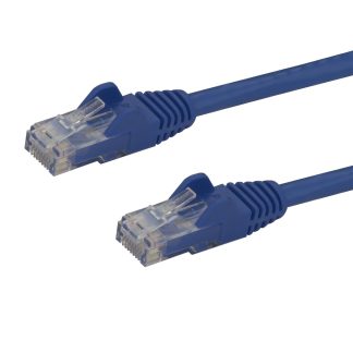 StarTech.com 1m CAT6 Ethernet Cable - Blue CAT 6 Gigabit Ethernet Wire -250MHz 100W PoE RJ45 UTP Network/Patch Cord Snagless w/