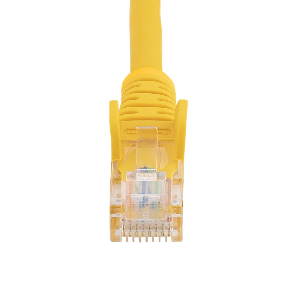 StarTech.com Cat5e Patch Cable with Snagless RJ45 Connectors - 1m, Yellow - Image 4