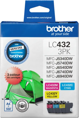 Brother LC4323PKS ink cartridge 3 pc(s) Original Standard Yield Cyan, Magenta, Yellow