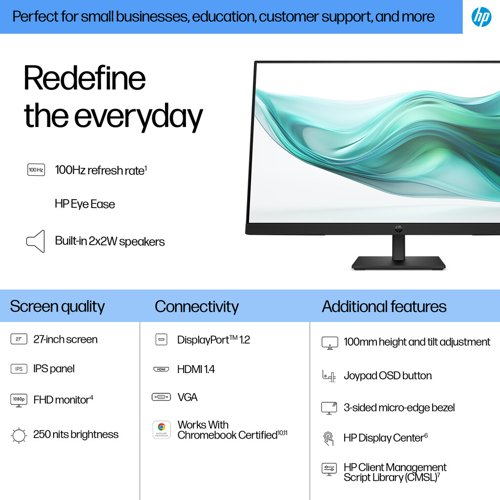 HP Series 3 Pro 27 inch FHD Monitor - 327ph - Image 11