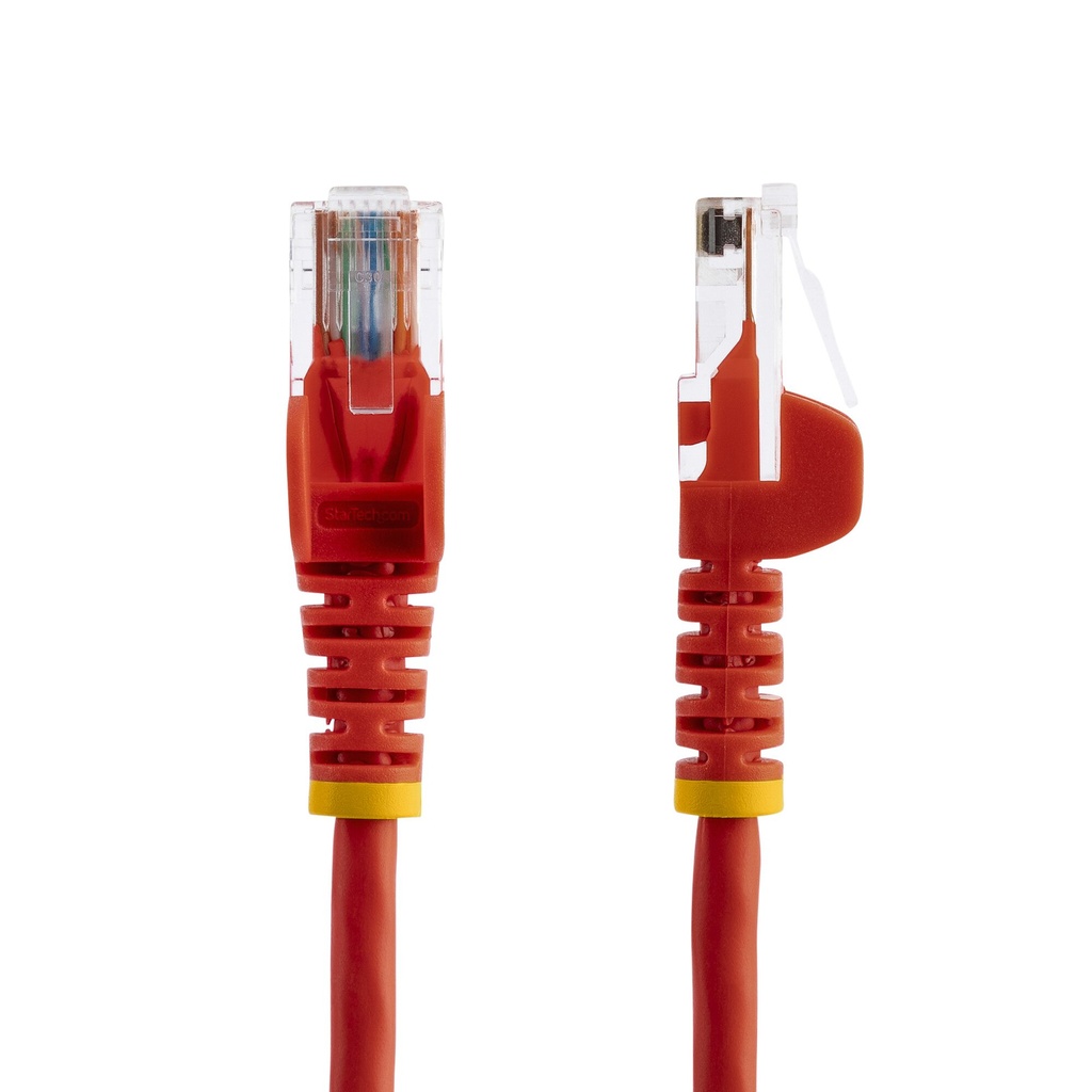 StarTech.com Cat5e Ethernet Patch Cable with Snagless RJ45 Connectors - 0.5 m, Red - Image 4