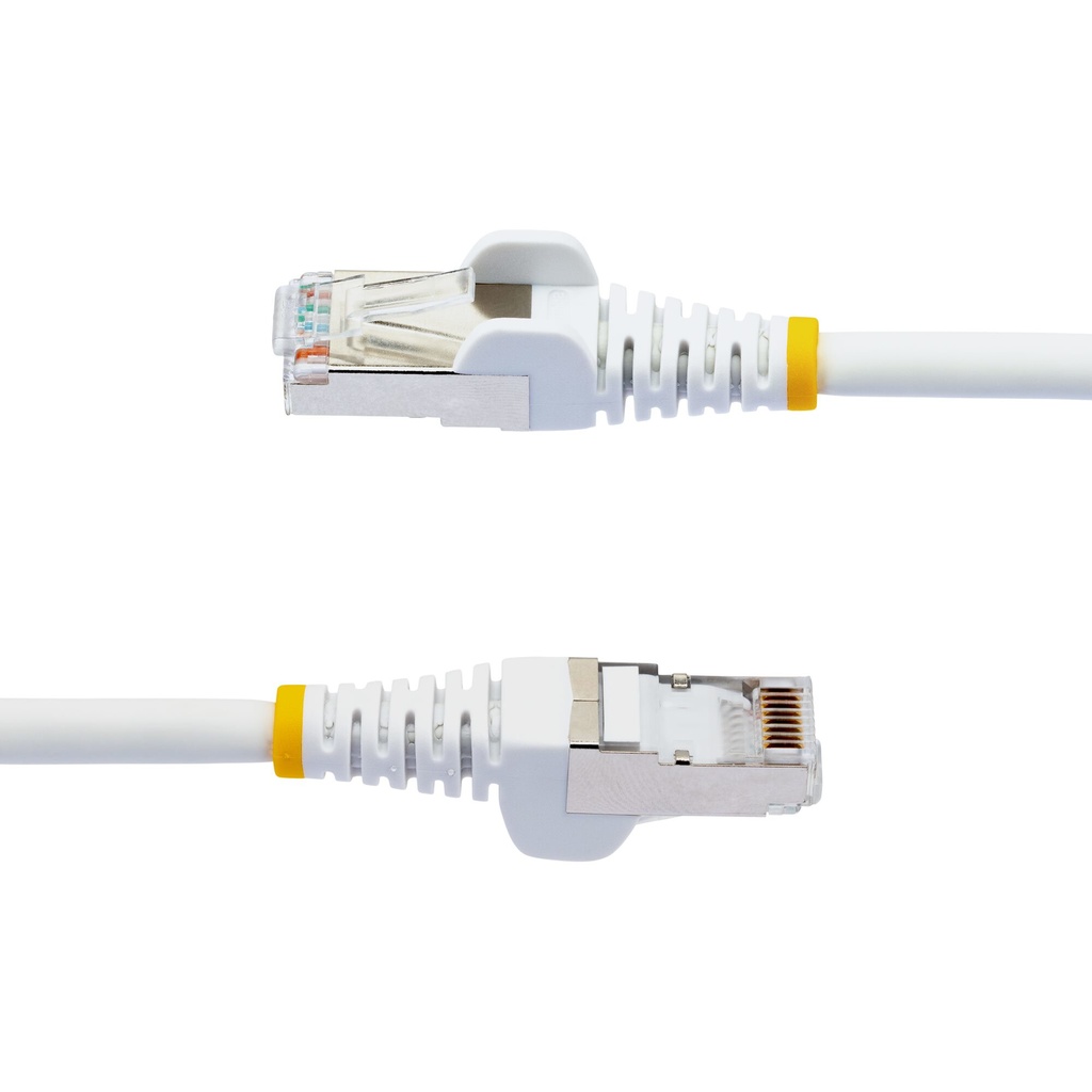 StarTech.com 5m CAT6a Ethernet Cable - White - Low Smoke Zero Halogen (LSZH) - 10GbE 500MHz 100W PoE++ Snagless RJ-45 w/Strain - Image 5
