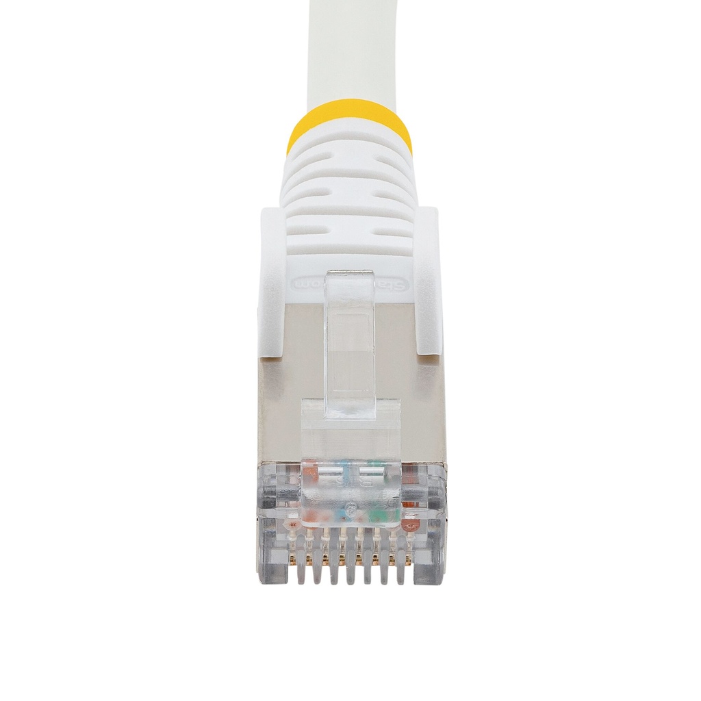 StarTech.com 5m CAT6a Ethernet Cable - White - Low Smoke Zero Halogen (LSZH) - 10GbE 500MHz 100W PoE++ Snagless RJ-45 w/Strain - Image 4
