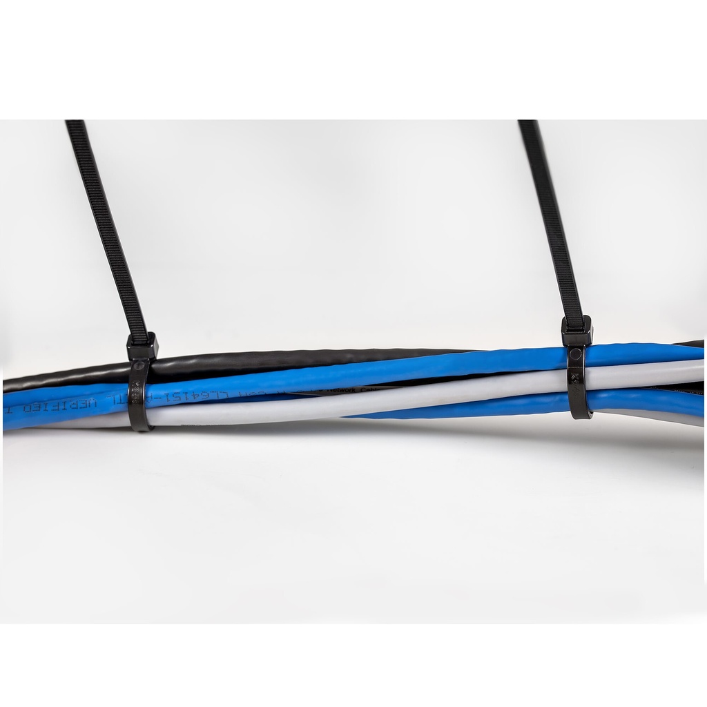 StarTech.com 8"(20cm) Cable Ties - 1/8"(4mm) wide, 2-1/8"(55mm) Bundle Diameter, 50lb(22kg) Tensile Strength, Nylon Self Lockin - Image 7