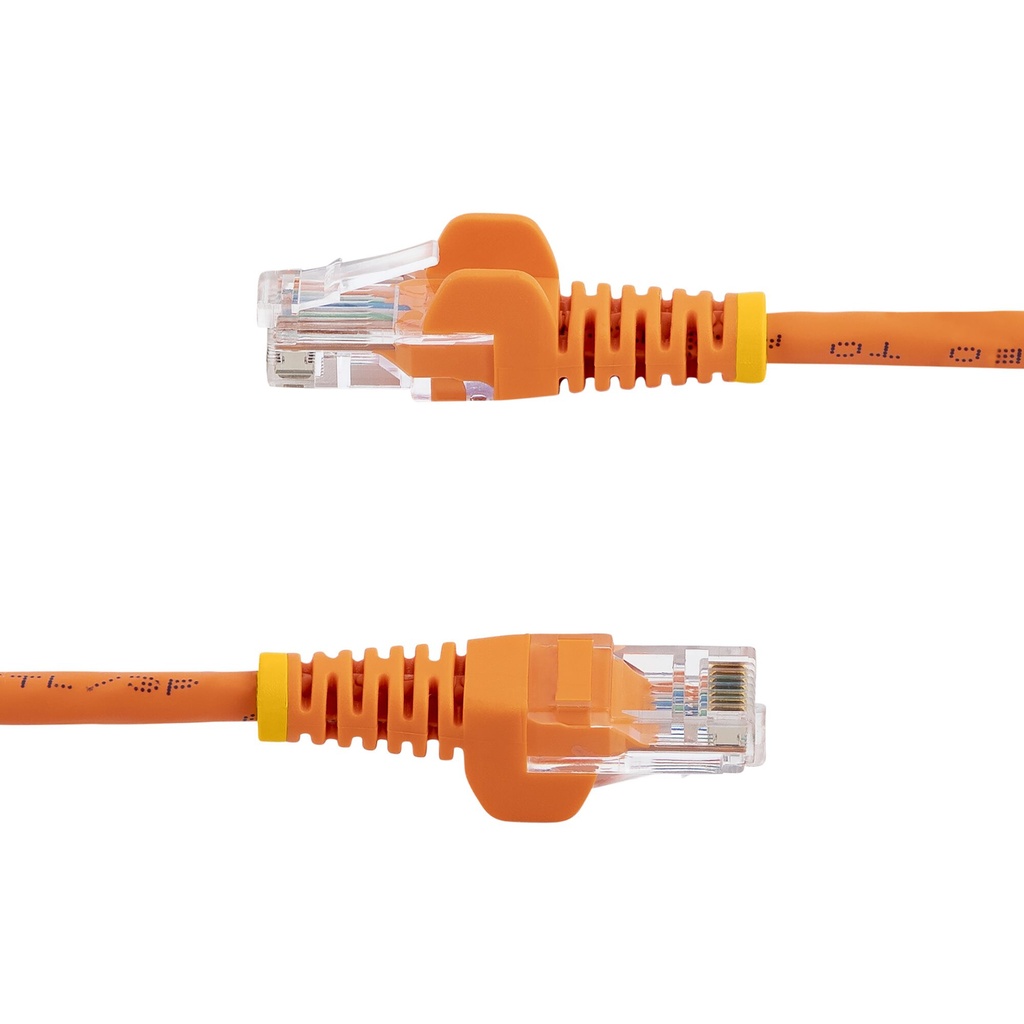 StarTech.com Cat5e Ethernet Patch Cable with Snagless RJ45 Connectors - 0.5 m, Orange - Image 4