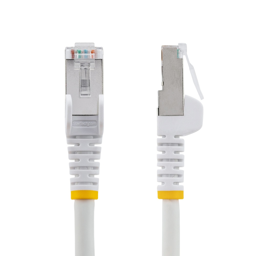 StarTech.com 5m CAT6a Ethernet Cable - White - Low Smoke Zero Halogen (LSZH) - 10GbE 500MHz 100W PoE++ Snagless RJ-45 w/Strain - Image 6