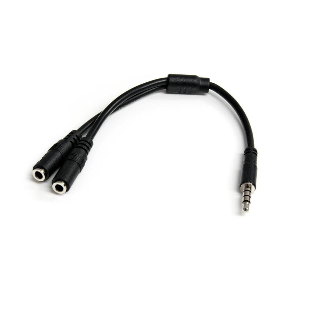 StarTech.com Headset adapter for headsets with separate headphone / microphone plugs - 3.5mm 4 position to 3 position and 2 pos - Image 6