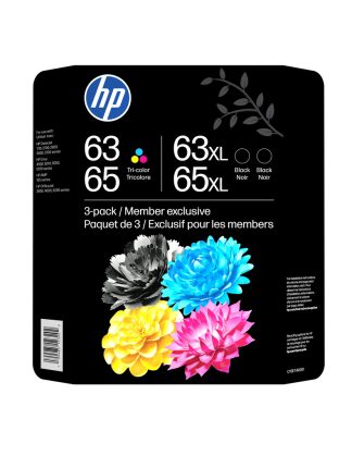HP 63/65 Color/Black Ink Cartridge Combo 3-Pack