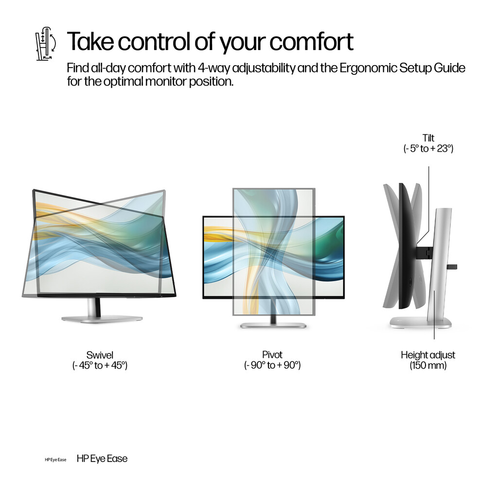HP Series 5 Pro 23.8 inch FHD USB-C Monitor - 524pu - Image 10