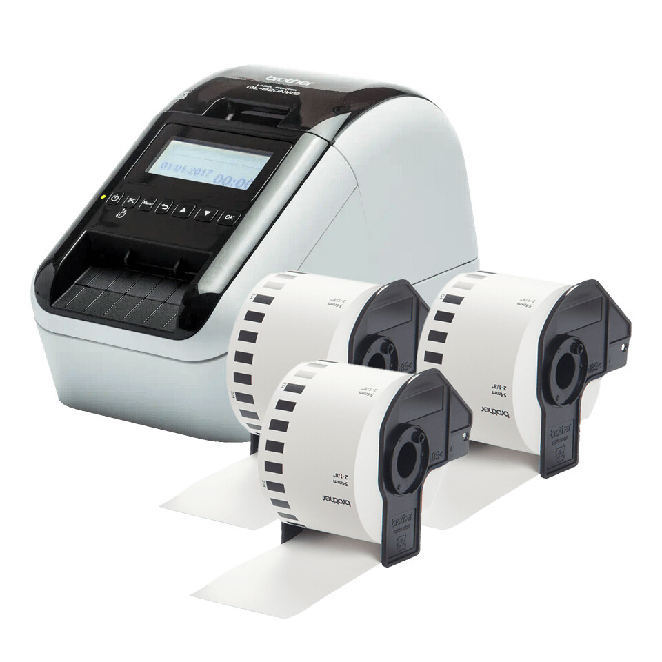 Brother QL-820NWBVMXX1 label printer Direct thermal Colour 300 x 600 DPI 176 mm/sec Wired & Wireless Ethernet LAN DK Wi-Fi Blue - Image 8