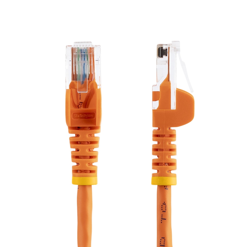 StarTech.com Cat5e Patch Cable with Snagless RJ45 Connectors - 1m, Orange - Image 2