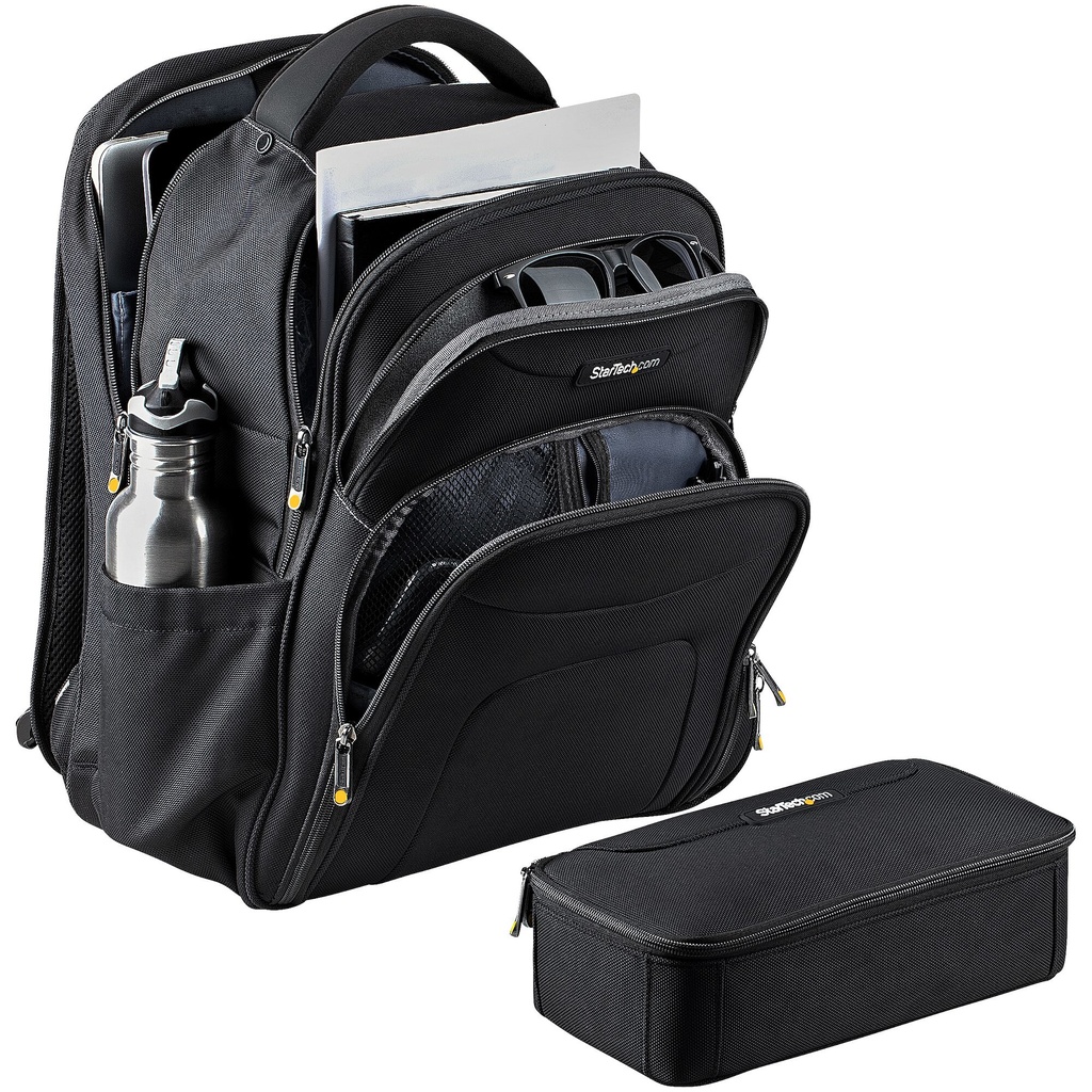 StarTech.com 15.6" Laptop Backpack with Removable Accessory Organizer Case - Professional IT Tech Backpack for Work/Travel/Comm - Image 14