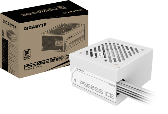GIGABYTE P550SS ICE power supply unit 550 W 20+4 pin ATX ATX White
