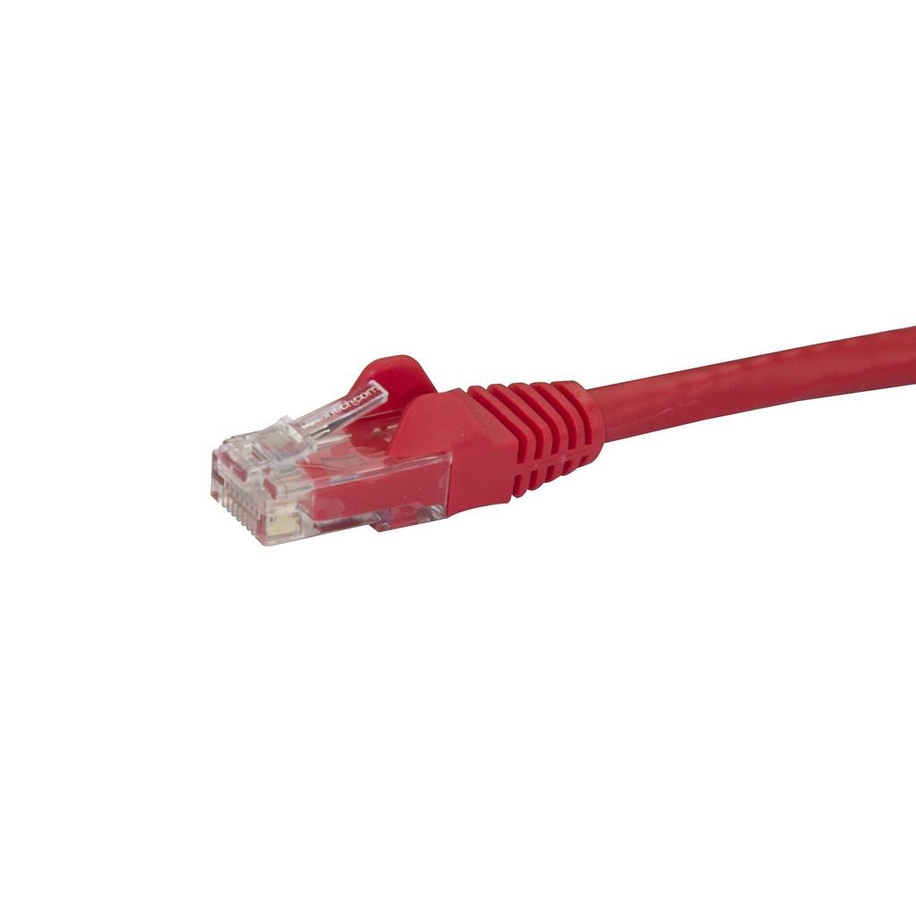 StarTech.com 50cm CAT6 Ethernet Cable - Red CAT 6 Gigabit Ethernet Wire -250MHz 100W PoE RJ45 UTP Network/Patch Cord Snagless w - Image 2