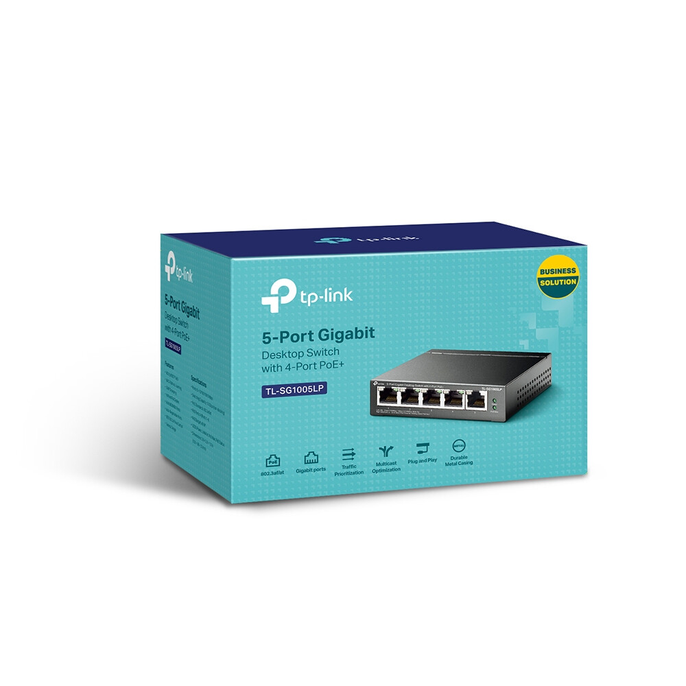 TP-Link TL-SG1005LP network switch Unmanaged Gigabit Ethernet (10/100/1000) Power over Ethernet (PoE) Black - Image 4