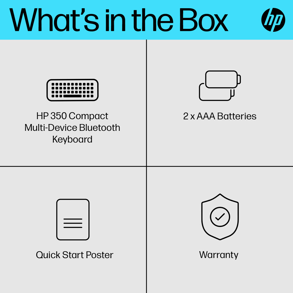 HP 350 Compact Multi-Device Bluetooth Keyboard - Image 11