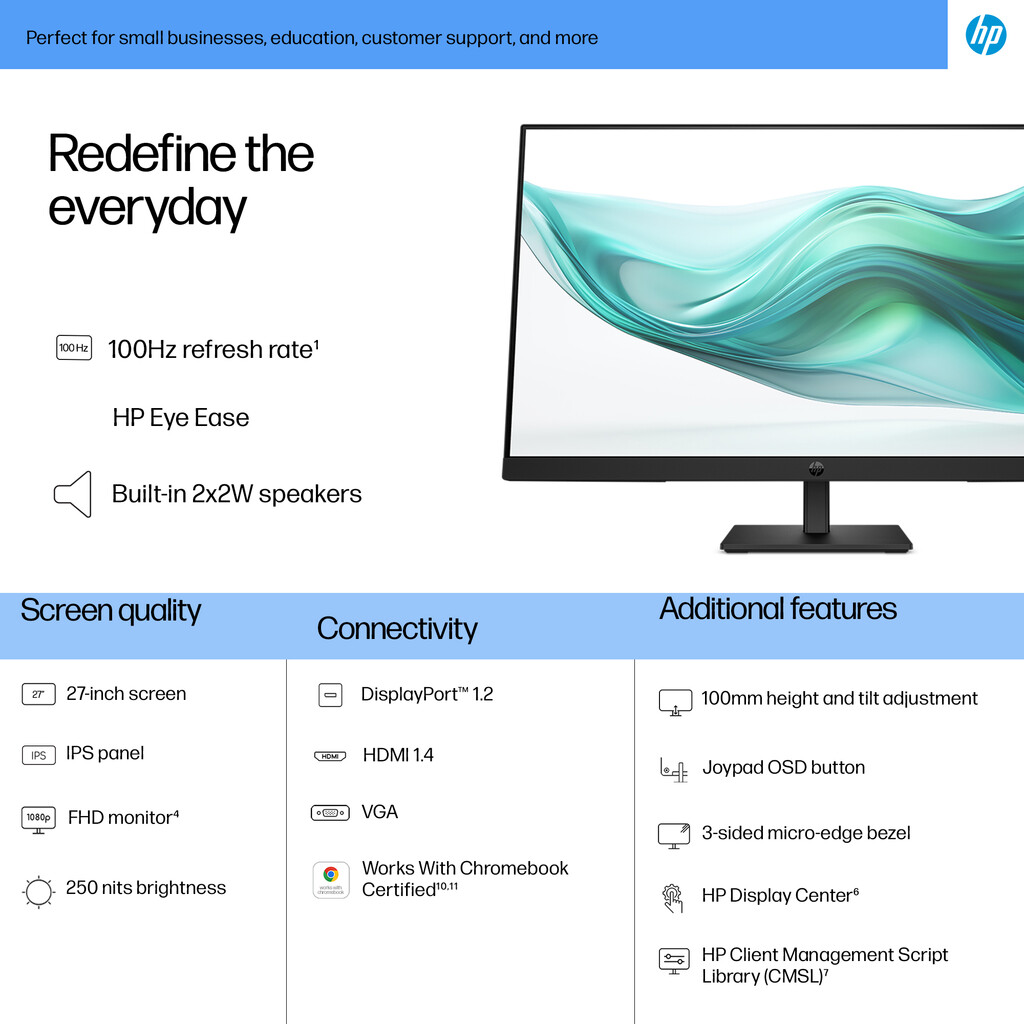 HP Series 3 Pro 27 inch FHD Monitor - 327ph - Image 9