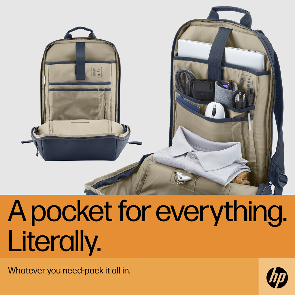 HP Travel 18 Liter 15.6 Iron Grey Laptop Backpack - Image 10