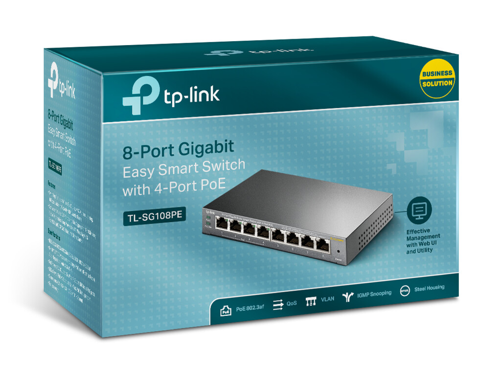 TP-Link 8-Port Gigabit Easy Smart Switch with 4-Port PoE - Image 3