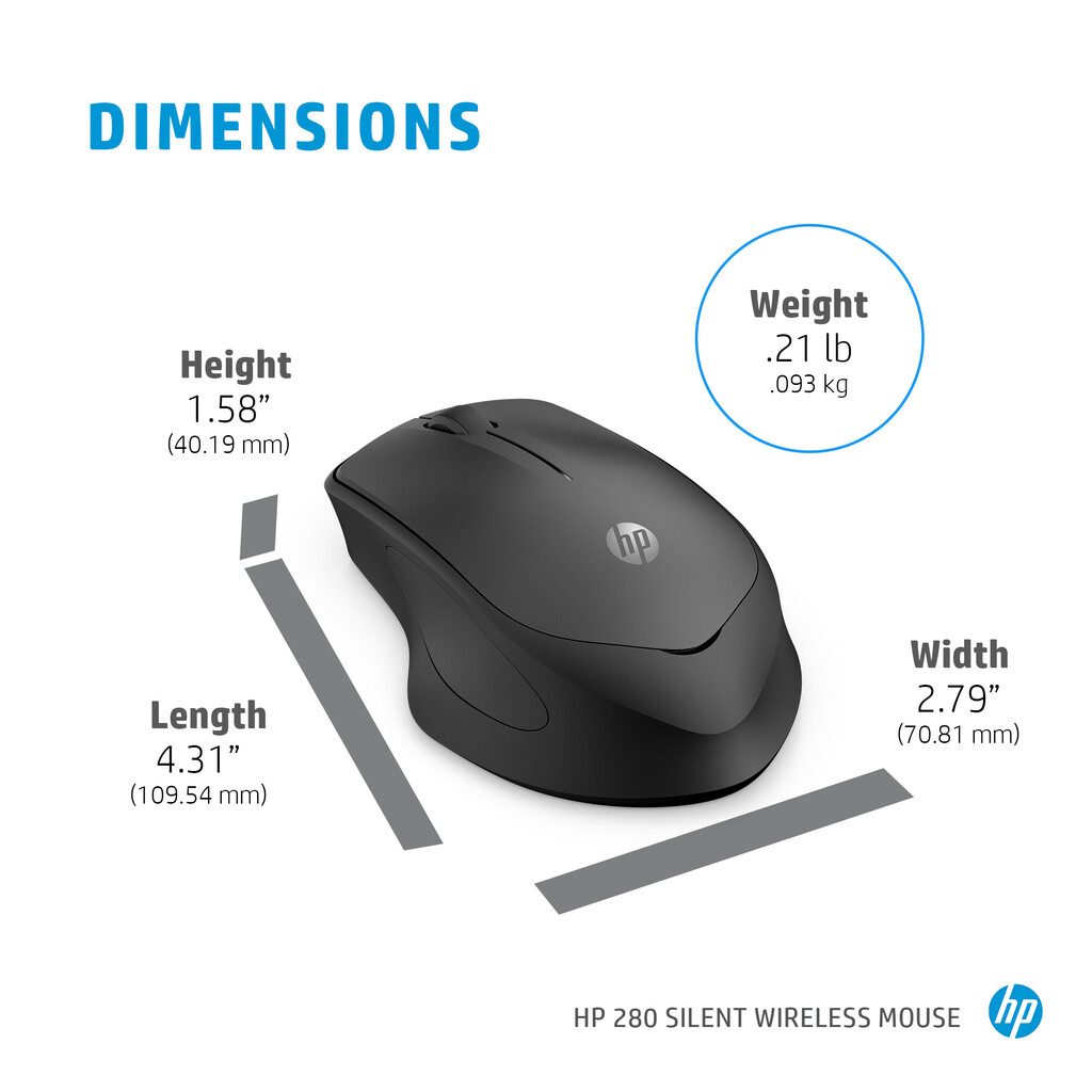 HP 280 Silent Wireless Mouse - Image 11
