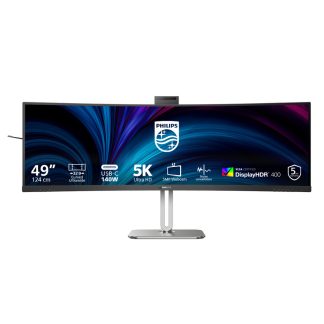 Philips 5000 series 49B2U5900CH/75 computer monitor 124 cm (48.8") 5120 x 1440 pixels Dual QHD LCD Black