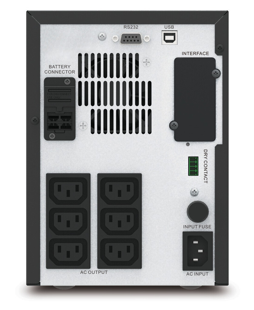 APC Easy UPS 1 Ph Line Interactive, 750VA, Tower, 230V, 6 IEC C13 outlets, AVR, Dry Contact, LCD, W/O Network Card support - Image 3