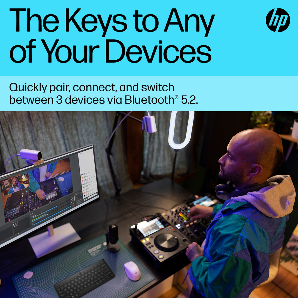 HP 350 Compact Multi-Device Bluetooth Keyboard - Image 13