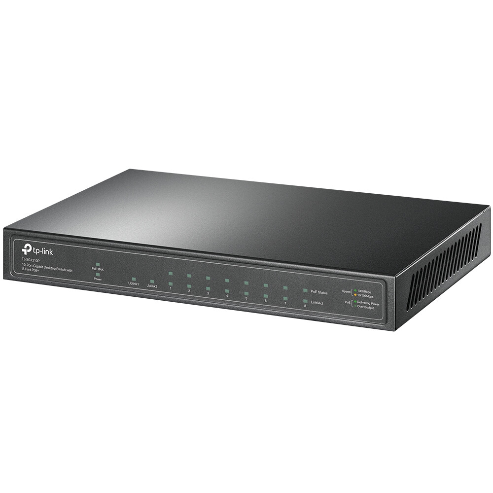 TP-Link 10-Port Gigabit Desktop Switch with 8-Port PoE+ - Image 4