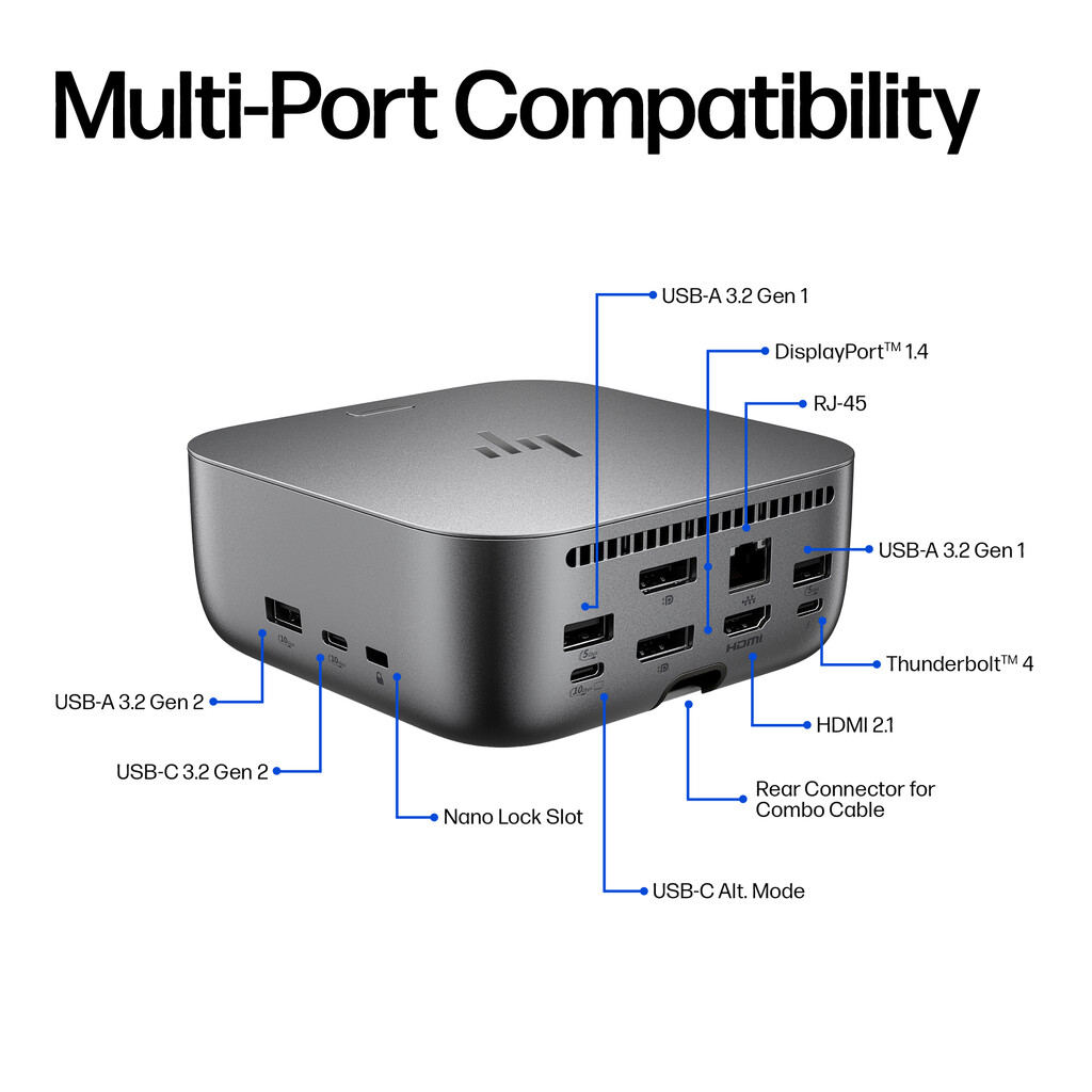 HP Thunderbolt 4 Ultra 280W G6 Dock - Image 15