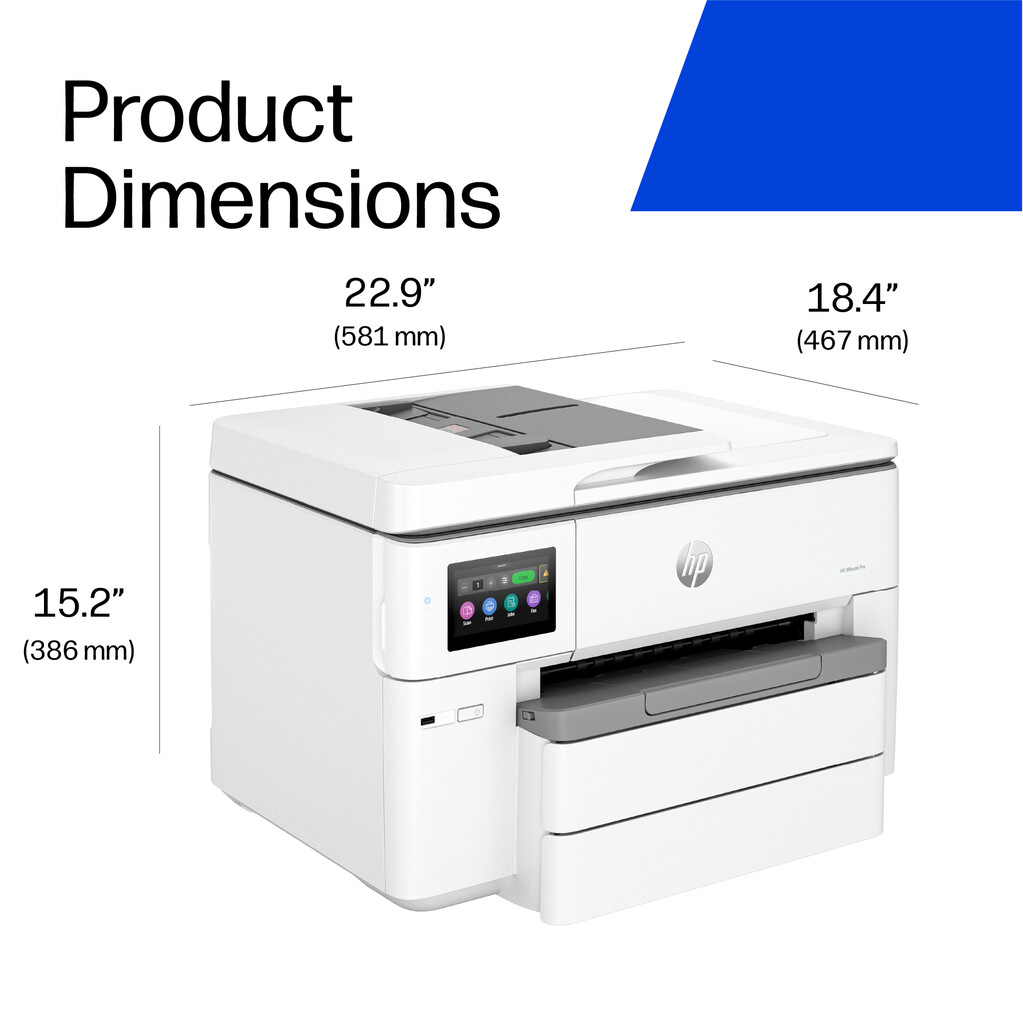 HP OfficeJet Pro 9730e Wireless All-in-One Color Printer, Instant Ink; Two-sided printing - Image 9