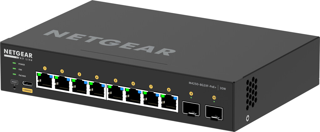 NETGEAR GSM4210PX-100AUS network switch Managed L2/L3 Gigabit Ethernet (10/100/1000) Power over Ethernet (PoE) Black - Image 10