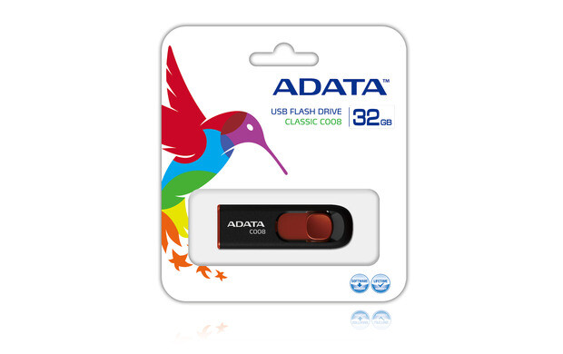 ADATA 32GB C008 USB flash drive USB Type-A 2.0 Black, Red - Image 2