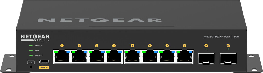 NETGEAR GSM4210PX-100AUS network switch Managed L2/L3 Gigabit Ethernet (10/100/1000) Power over Ethernet (PoE) Black