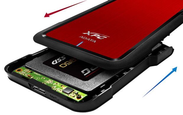 ADATA EX500 HDD/SSD enclosure Black, Red 2.5" - Image 5