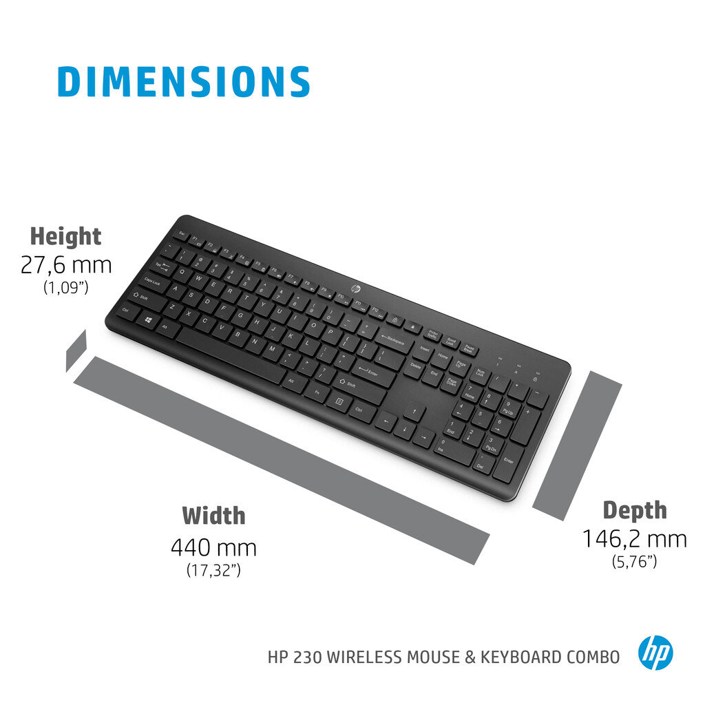 HP 230 Wireless Mouse and Keyboard Combo - Image 16