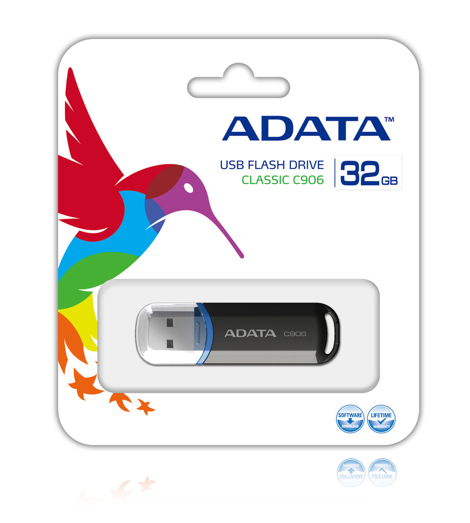 ADATA 32GB C906 USB flash drive USB Type-A 2.0 Black - Image 2