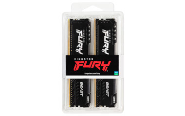Kingston Technology FURY Beast 16GB 3200MT/s DDR4 CL16 DIMM (Kit of 2) Black - Image 6