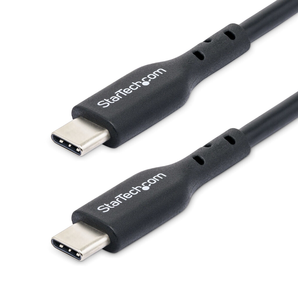 StarTech.com 1m (3.3ft) USB-C Charging Cable 2-Pack, USB C Cable, USB 2.0 Type-C Laptop Charger Cord, 60W 3A Power Delivery, TP
