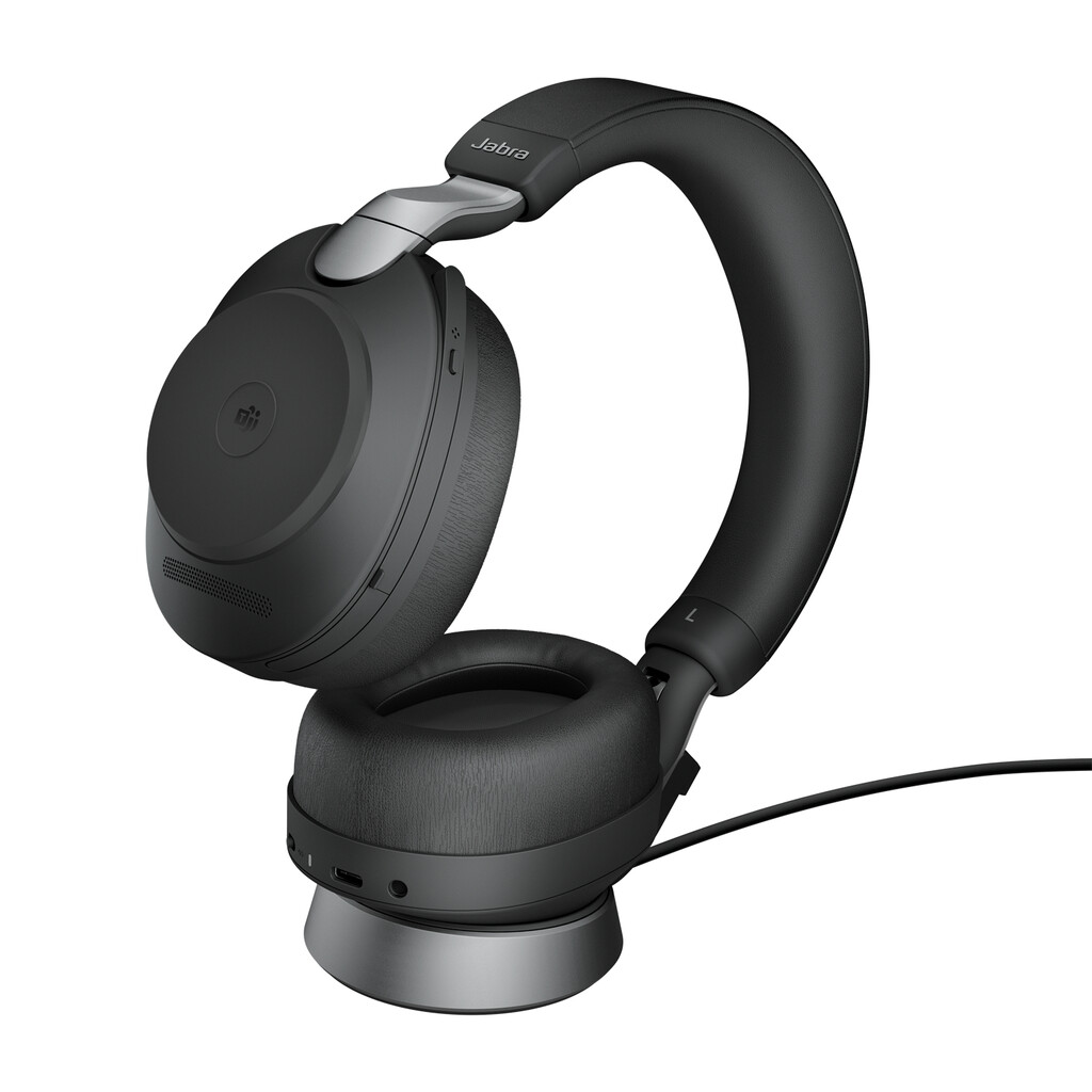 Jabra Evolve2 85 - Link380a MS Stereo Stand, Black - Image 3