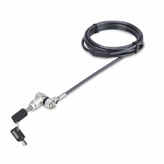 StarTech.com 3-in-1 Universal Laptop Lock 6.6ft (2m), Master Keyed Locking Cable, Compatible w/Noble Wedge®/Nano/K-Slot, A