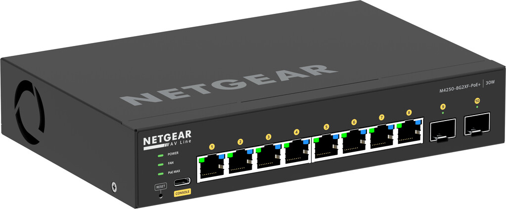 NETGEAR GSM4210PX-100AUS network switch Managed L2/L3 Gigabit Ethernet (10/100/1000) Power over Ethernet (PoE) Black - Image 5