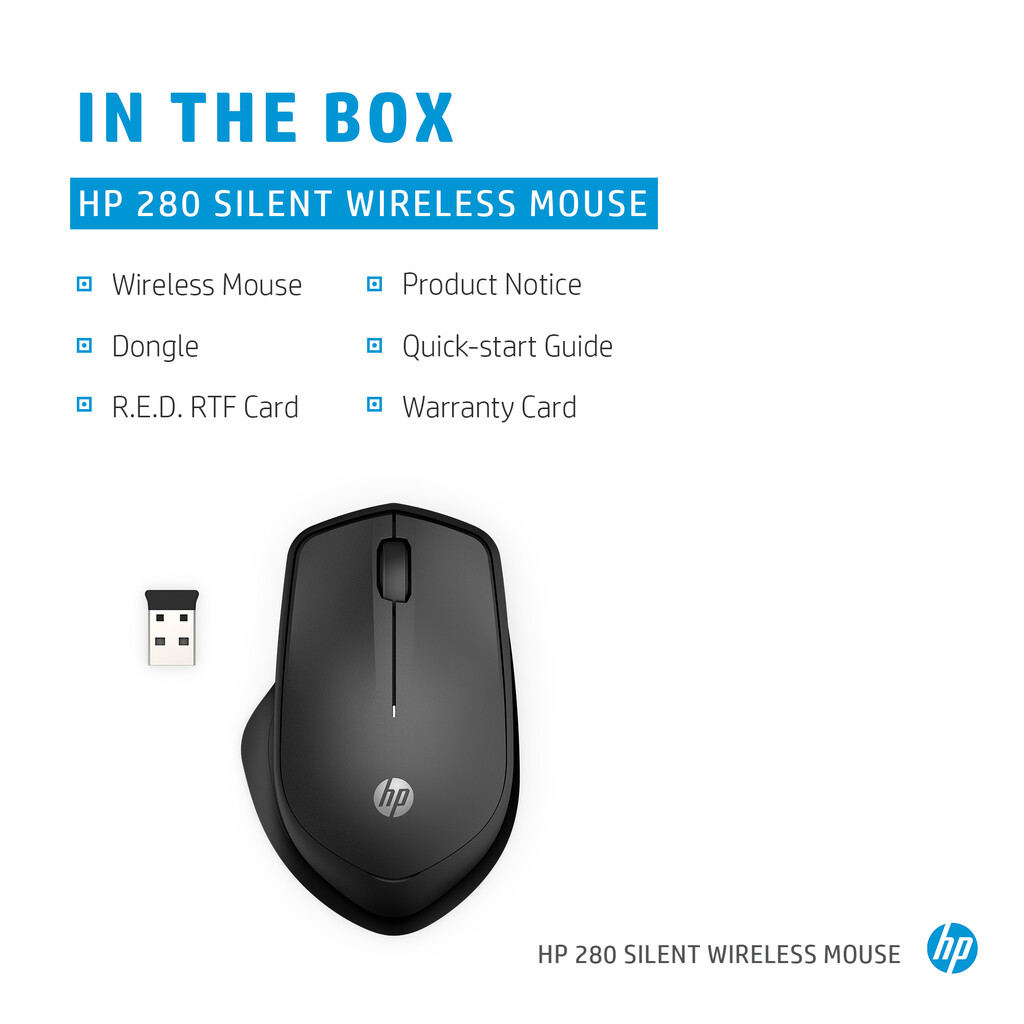 HP 280 Silent Wireless Mouse - Image 10