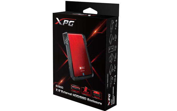 ADATA EX500 HDD/SSD enclosure Black, Red 2.5" - Image 6