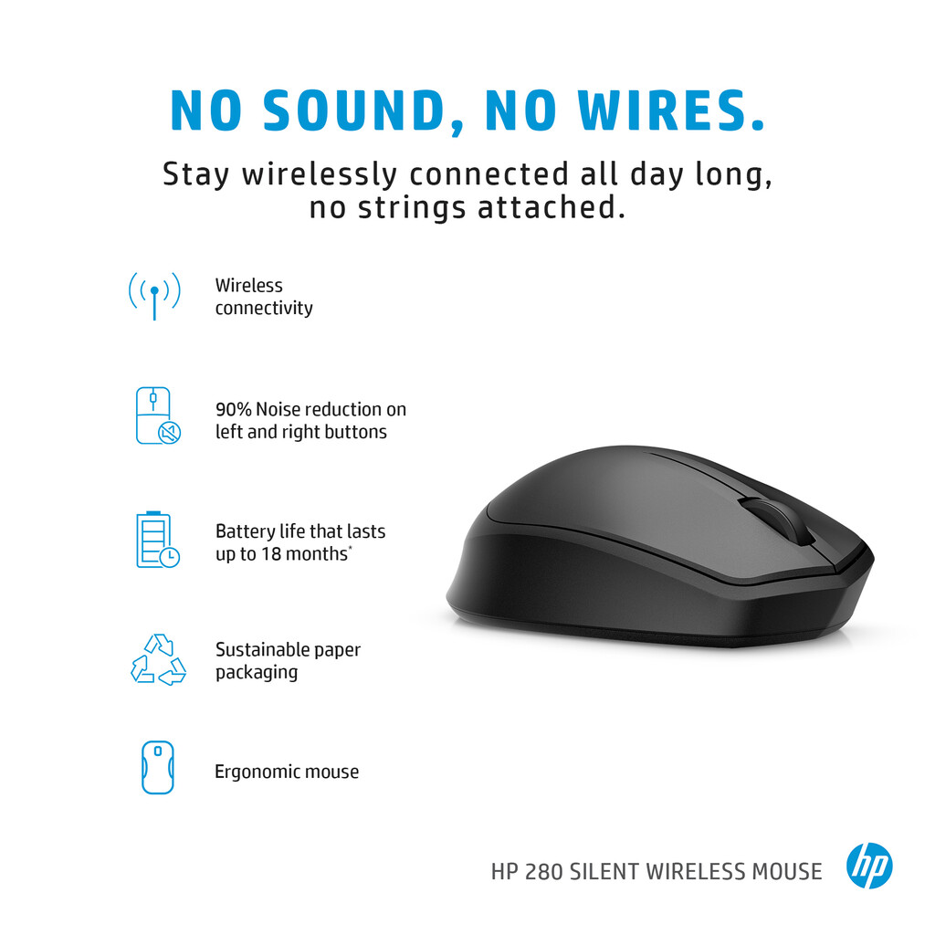 HP 280 Silent Wireless Mouse - Image 12